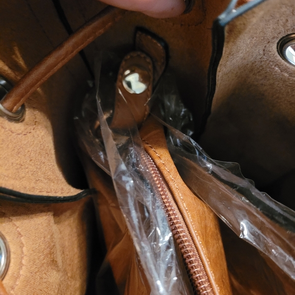 Handbag Republic Classic- cognac color, vegan leather - Picture 8 of 14